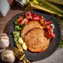 氣炸人生豚肉漢堡排500g(5片)(嘗鮮效期:2025/8/20)